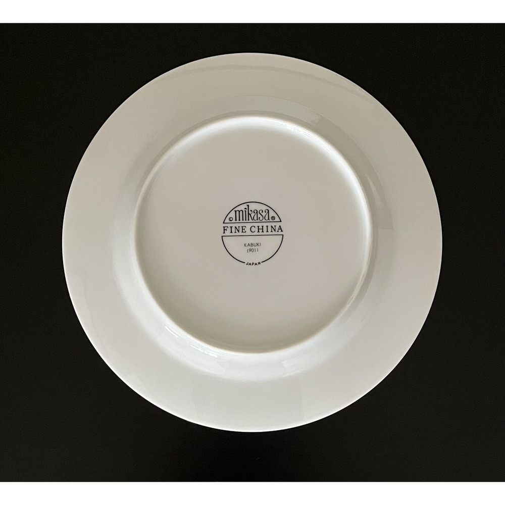Set of 4 Mikasa‎ KABUKI 7-1/2" Salad Plates Excellent Japan Made - Picture 4 of 5